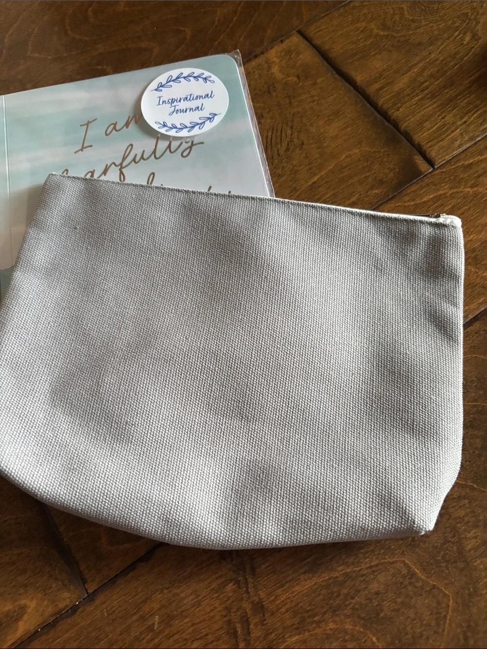 Inspirational Gift Set - Gray 'So Grateful For You' Pouch & Mirror